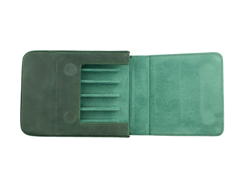 Étui à stylos Iguana Vert 6, PEN-CASE-GREEN-6