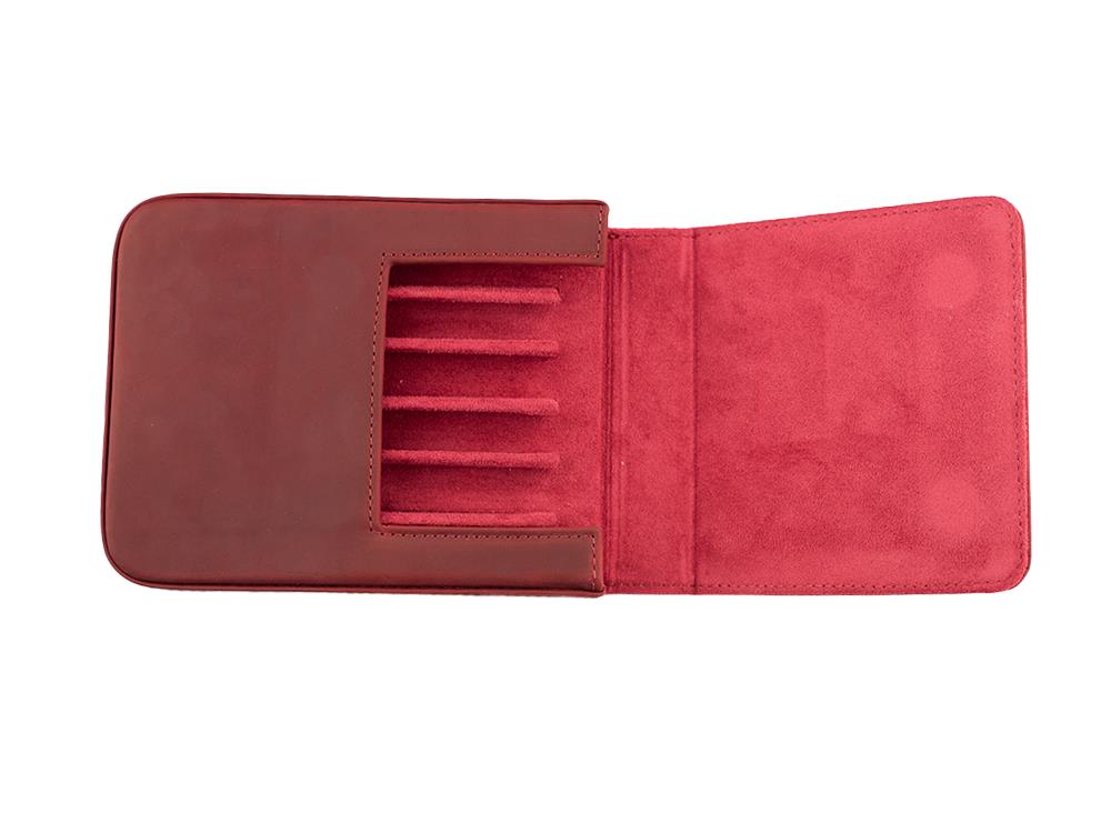 Étui à stylos Iguana Rouge 6, PEN-CASE-RED-6