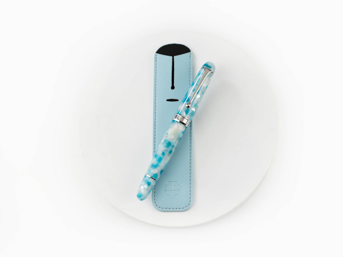 Étui d’écriture Iguana Seafoam Green