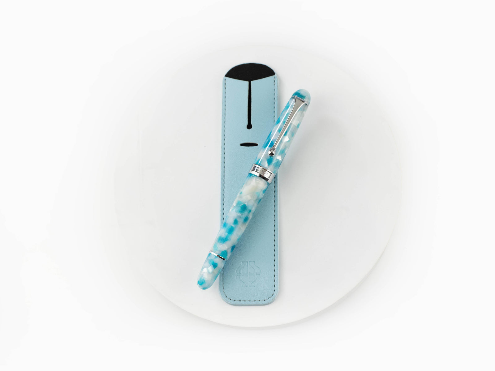 Étui d’écriture Iguana Seafoam Green