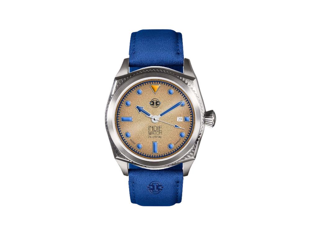Montre Automatique Indie Watch Zillertal, Marron, 40 mm, 163K