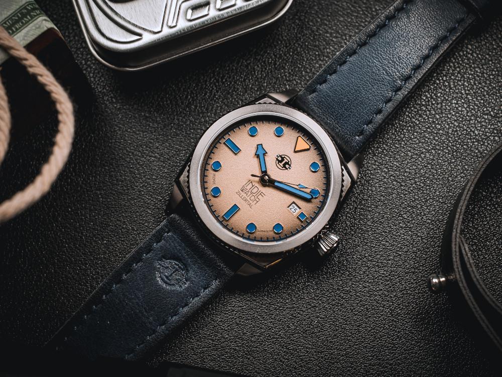 Montre Automatique Indie Watch Zillertal, Marron, 40 mm, 163K