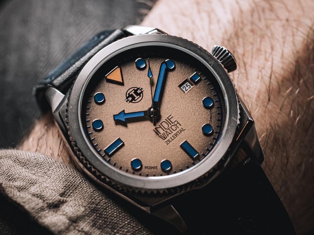 Montre Automatique Indie Watch Zillertal, Marron, 40 mm, 163K