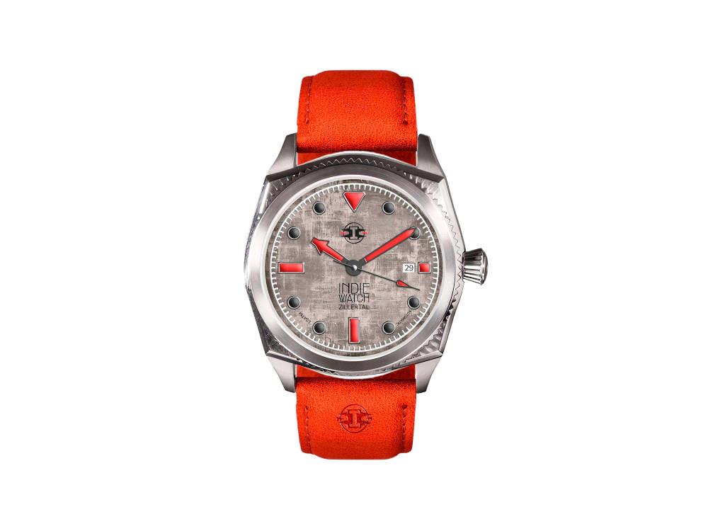 Montre Automatique Indie Watch Zillertal, Gris, 40 mm, 163X
