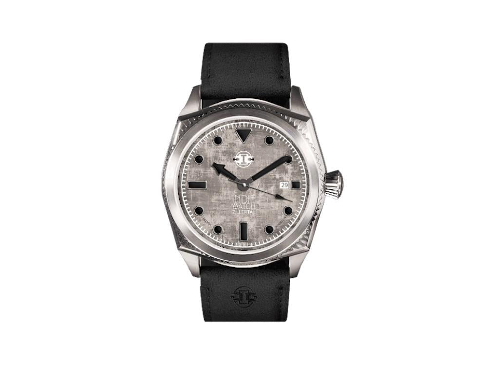 Montre Automatique Indie Watch Zillertal, Gris, 40 mm, 163Z