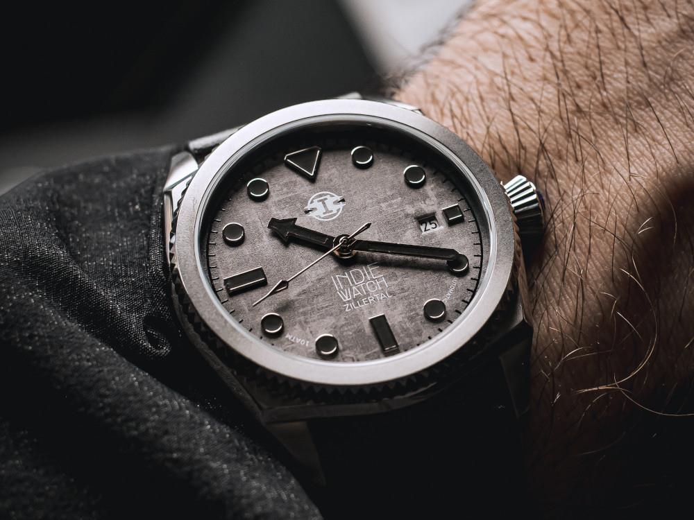 Montre Automatique Indie Watch Zillertal, Gris, 40 mm, 163Z