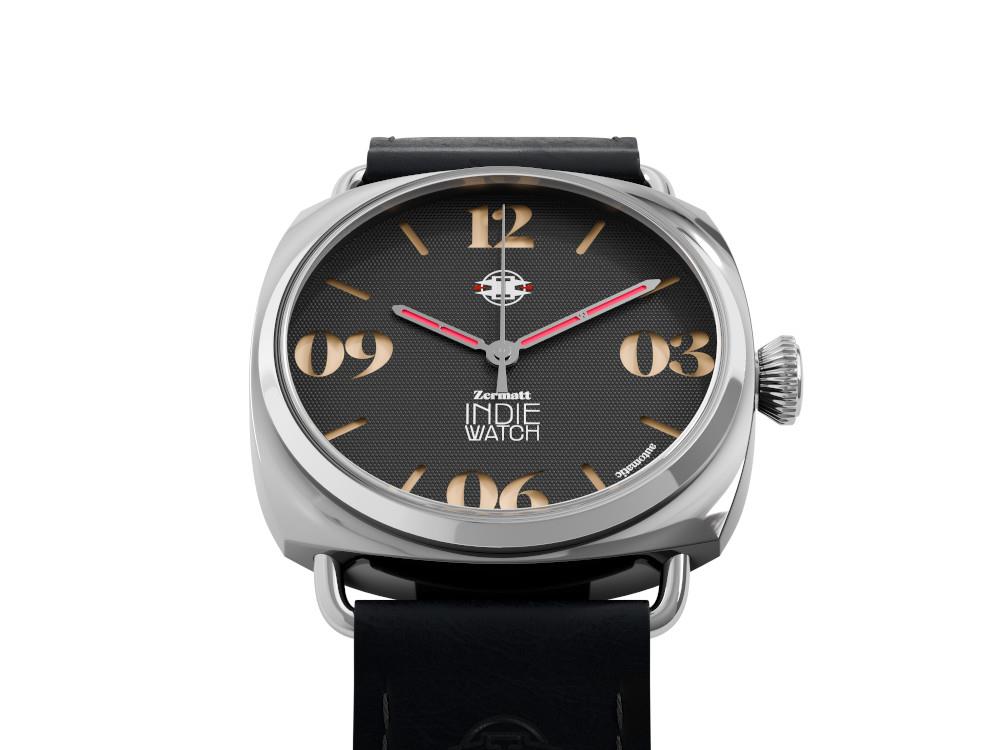 Montre Automatique Indie Watch Zermatt, Noir, 44 mm, 31B