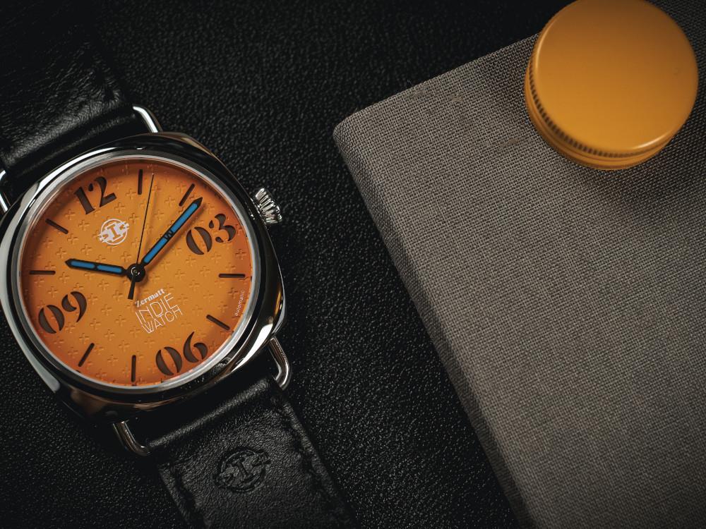 Montre Automatique Indie Watch Zermatt, Orange, 44 mm, 31K