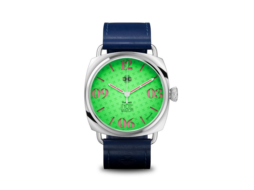 Montre Automatique Indie Watch Zermatt, Vert, 44 mm, 31T