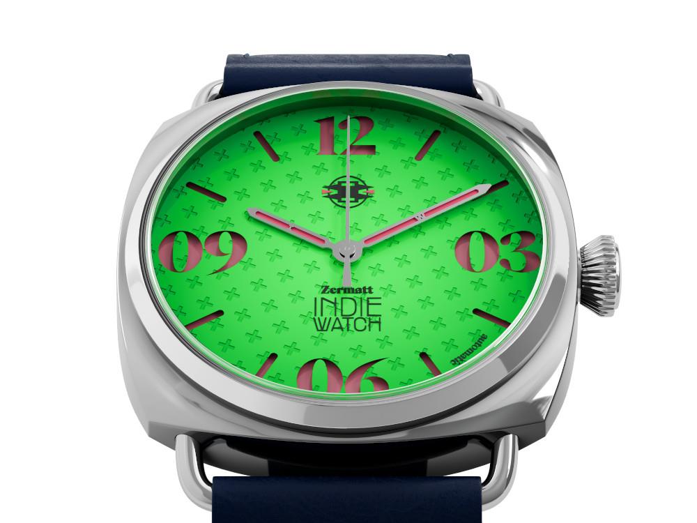 Montre Automatique Indie Watch Zermatt, Vert, 44 mm, 31T