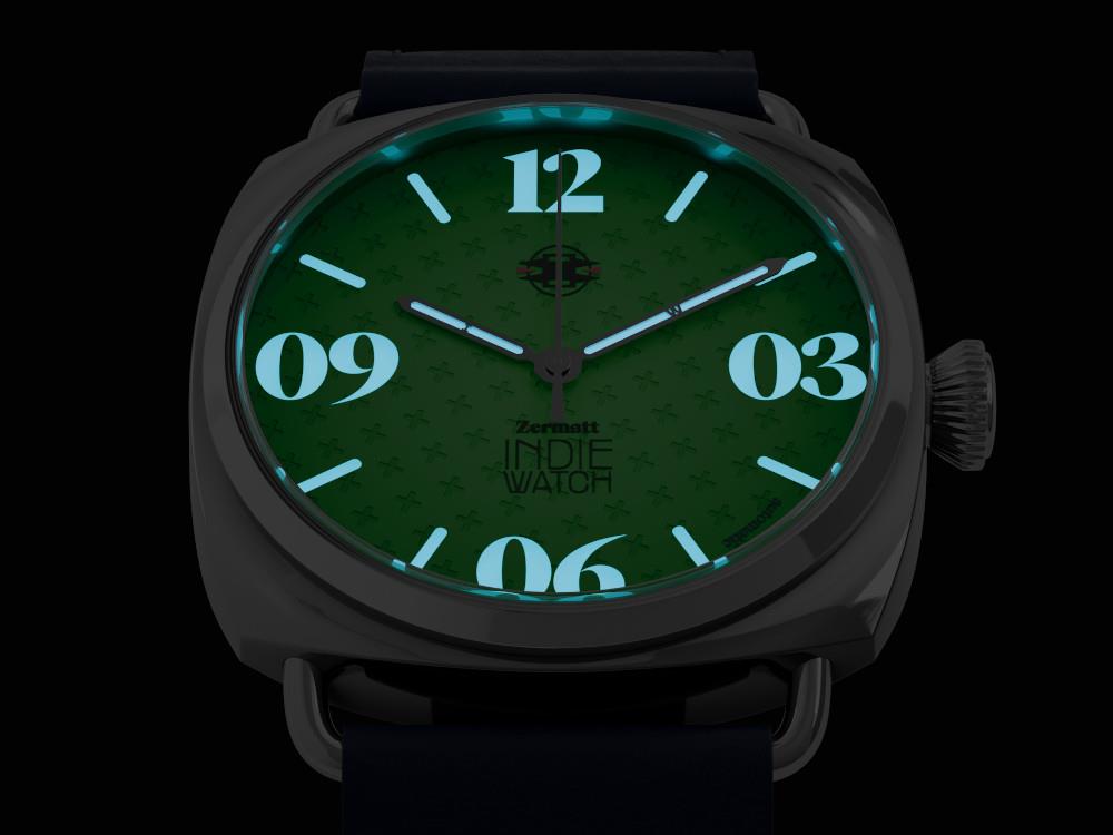 Montre Automatique Indie Watch Zermatt, Vert, 44 mm, 31T