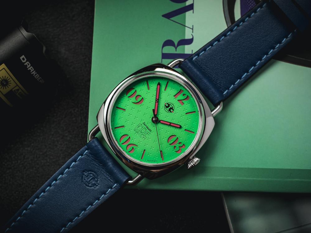 Montre Automatique Indie Watch Zermatt, Vert, 44 mm, 31T