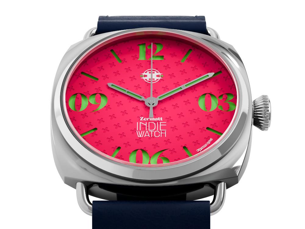 Montre Automatique Indie Watch Zermatt, Rosa, 44 mm, 31Y