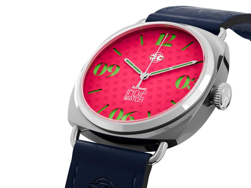 Montre Automatique Indie Watch Zermatt, Rosa, 44 mm, 31Y