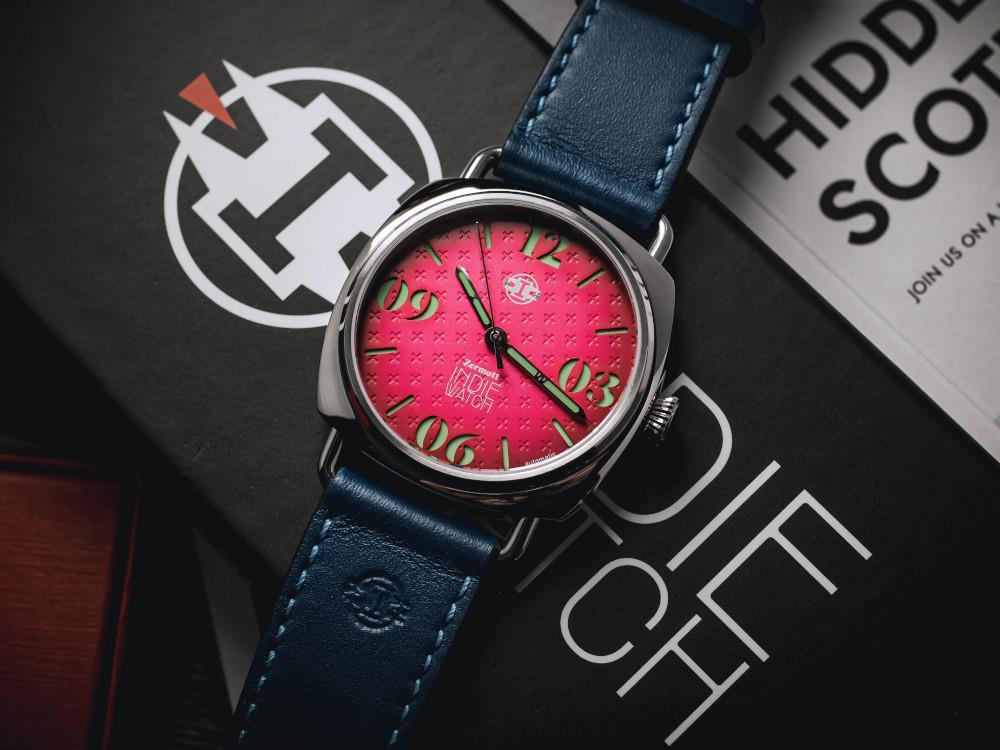 Montre Automatique Indie Watch Zermatt, Rosa, 44 mm, 31Y