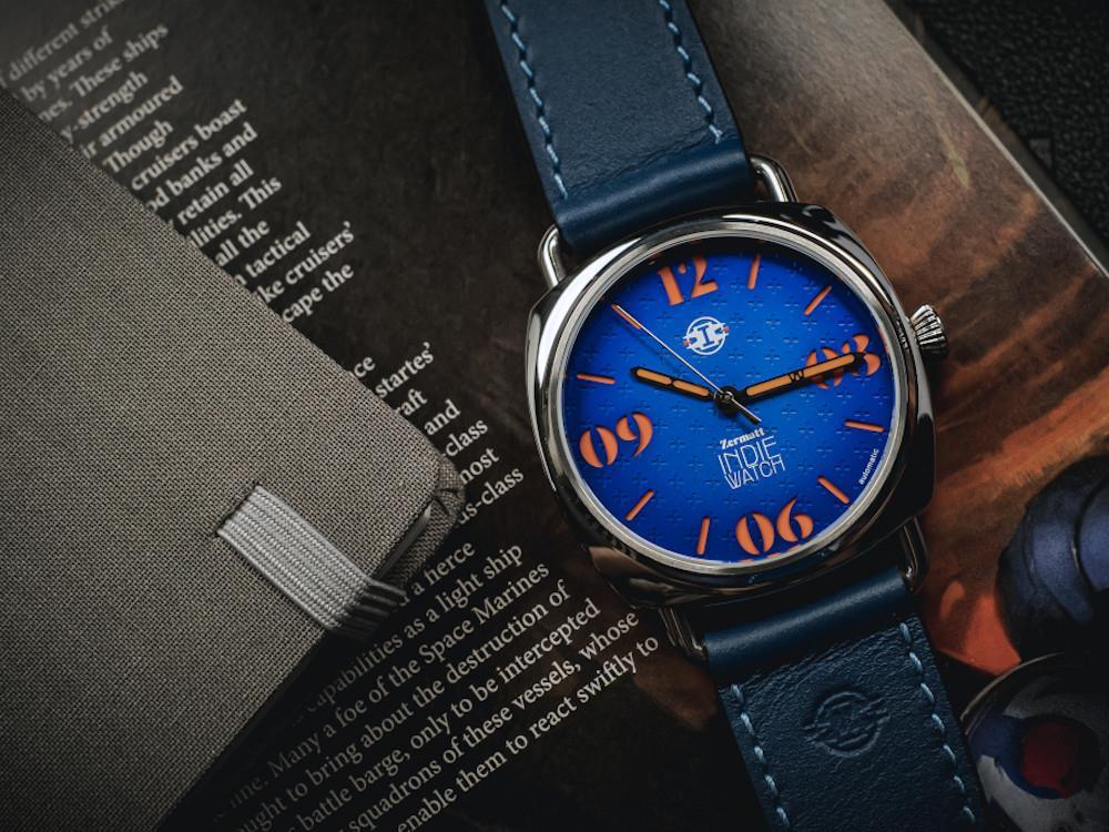 Montre Automatique Indie Watch Zermatt, Bleu, 44 mm, 31Z