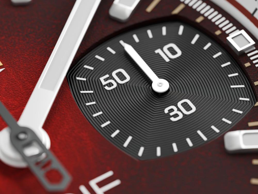 Montre à Quartz Indie Watch Strum, Rouge, 42 mm, Chronographe, 521T