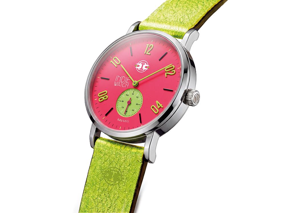 Montre à Quartz Indie Watch Kayseri, Acier Inoxydable 316L, Rosa, 38 mm, 76K