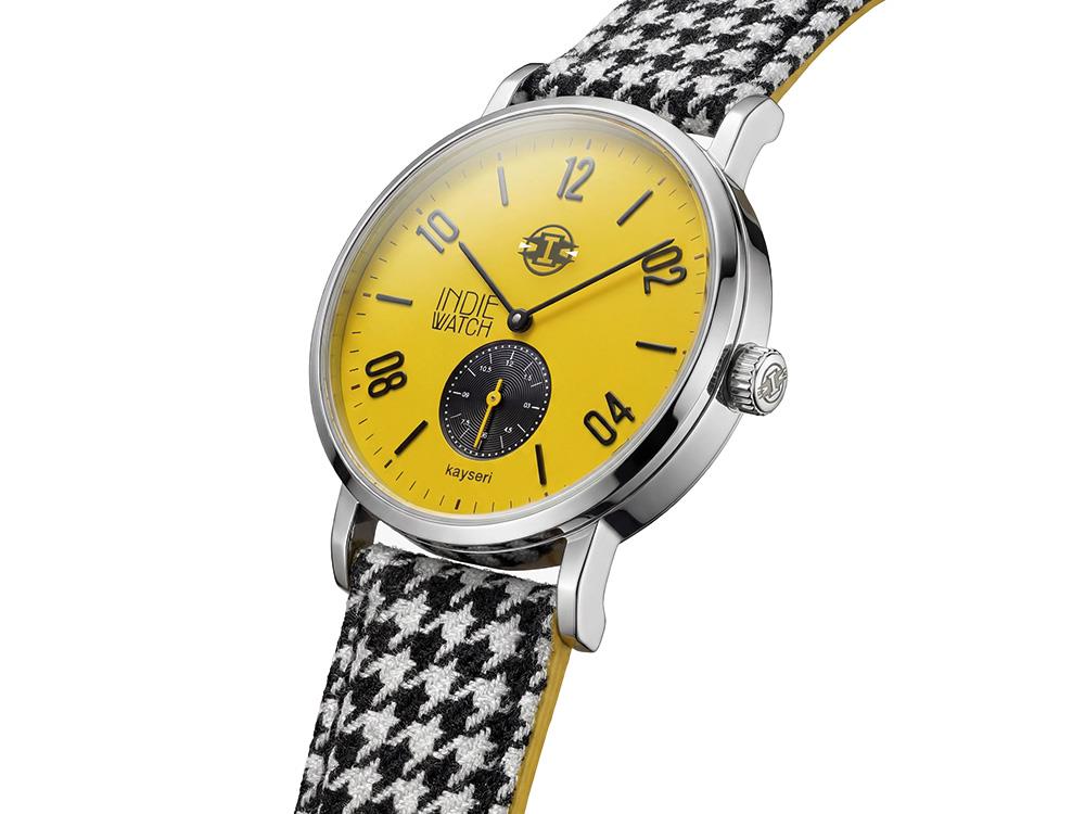 Montre à Quartz Indie Watch Kayseri, Acier Inoxydable 316L, Jaune, 38 mm, 76Z