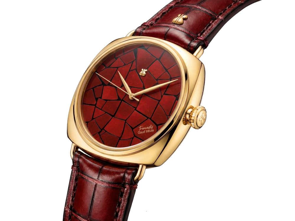 Montre Automatique Indie Watch Trencadís Carmesí, 44 mm, TRDISCAR01