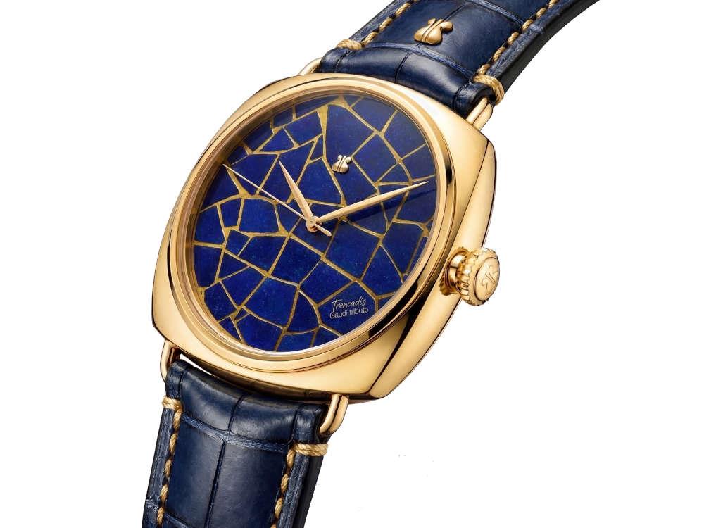 Montre Automatique Indie Watch Trencadís Lapislázuli, Bleu, 44 mm, TRDISLAP01