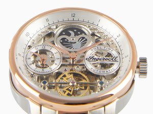 Montre Automatique Ingersoll 1892-Jazz, 42 mm, PVD Or Rose, Gris, 5 atm, I07706