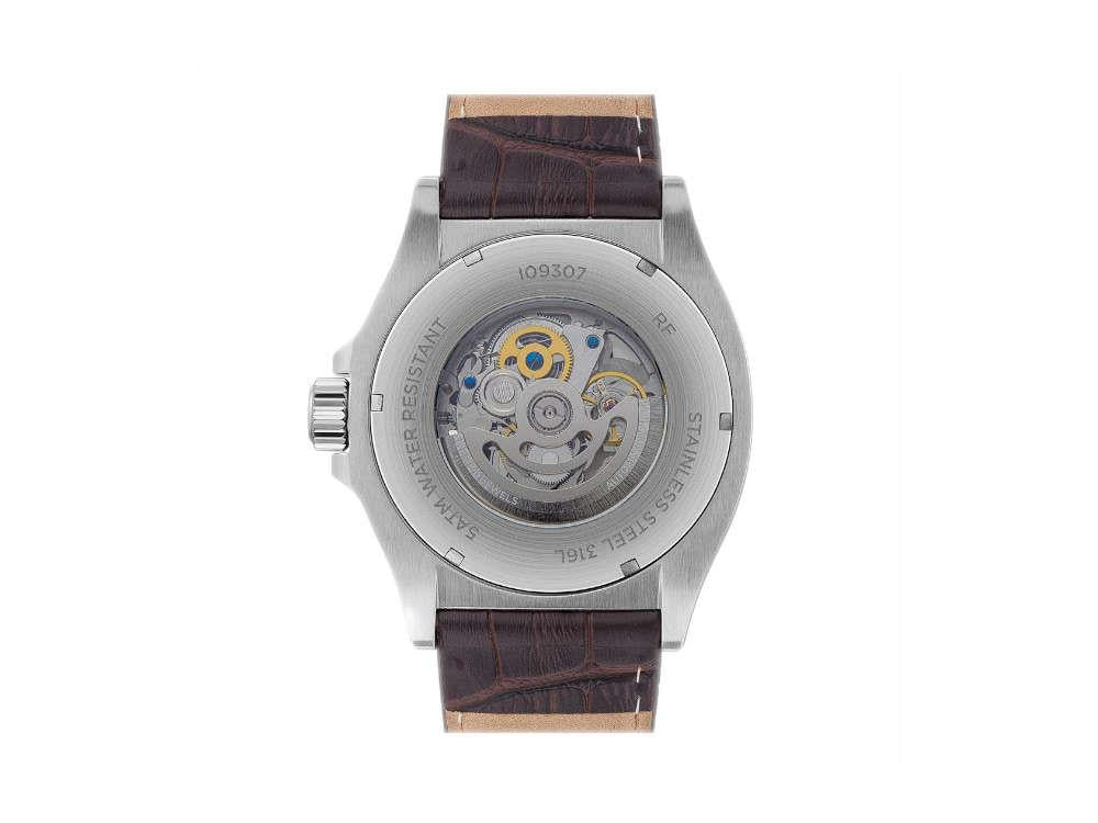 Montre Automatique Ingersoll 1892 Orville, 46mm, Blanc, Bracelet en cuir, I09307