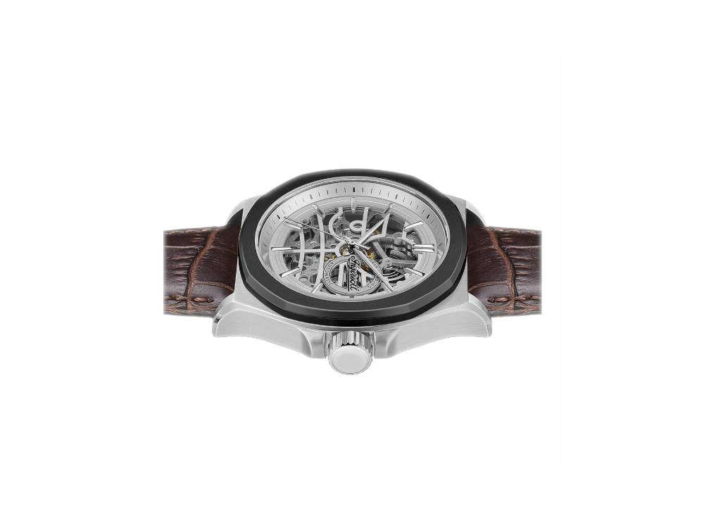 Montre Automatique Ingersoll 1892 Orville, 46mm, Blanc, Bracelet en cuir, I09307