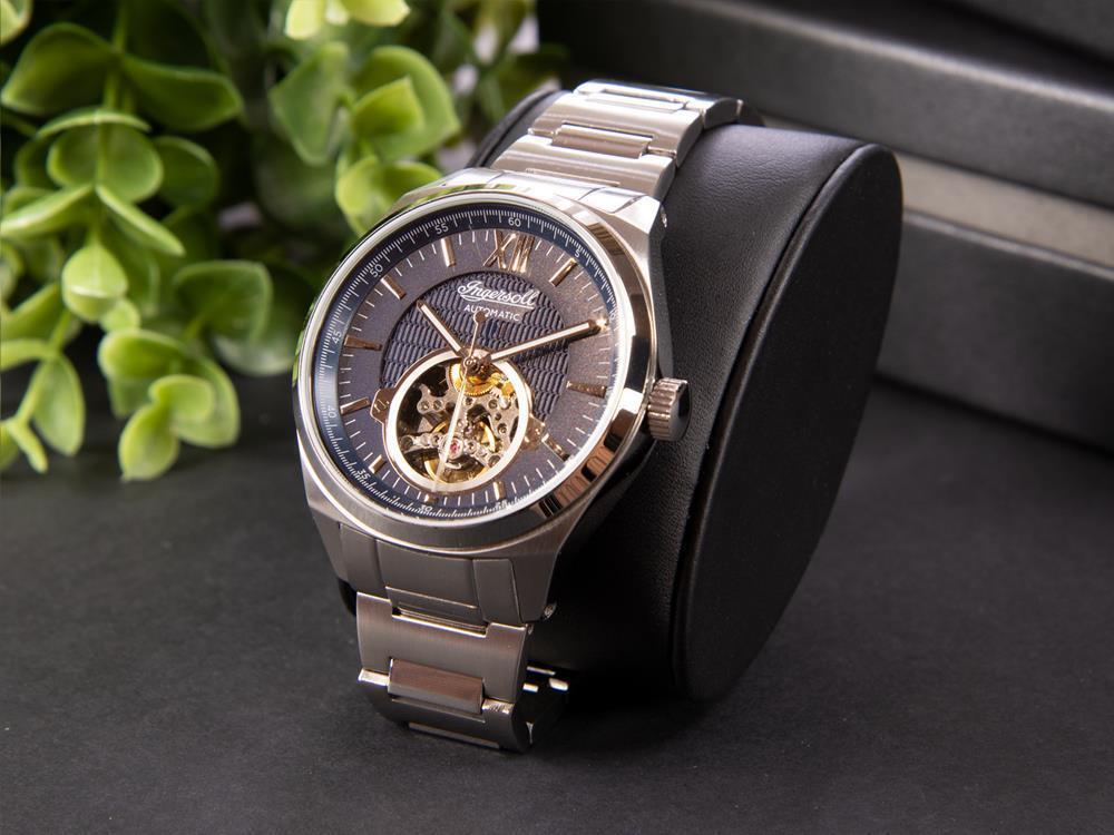 Montre Automatique Ingersoll Shelby, Acier Inoxydable 316L, 44 mm, Bleu, I10902