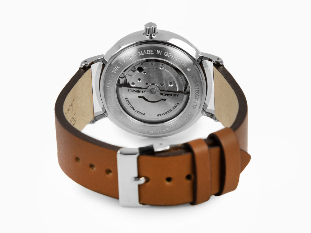 Montre Automatique Bauhaus, Noir, 41 mm, Jour et Date, 2162-2