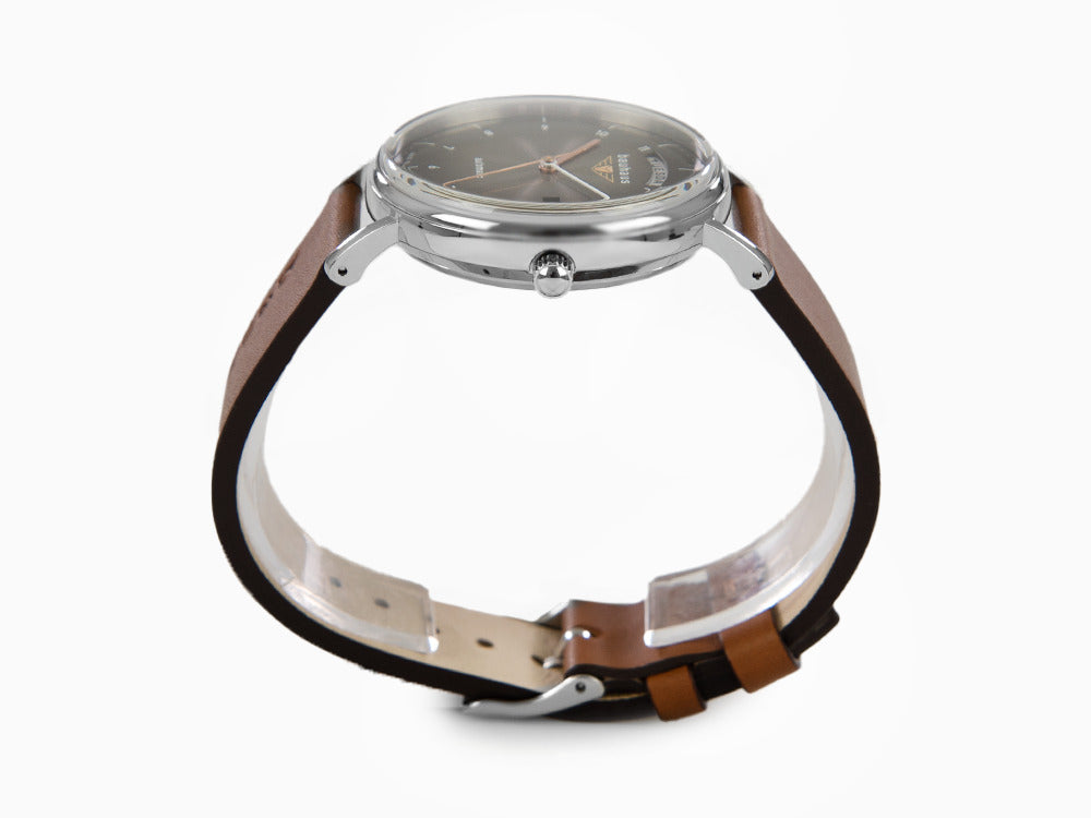 Montre Automatique Bauhaus, Noir, 41 mm, Jour et Date, 2162-2