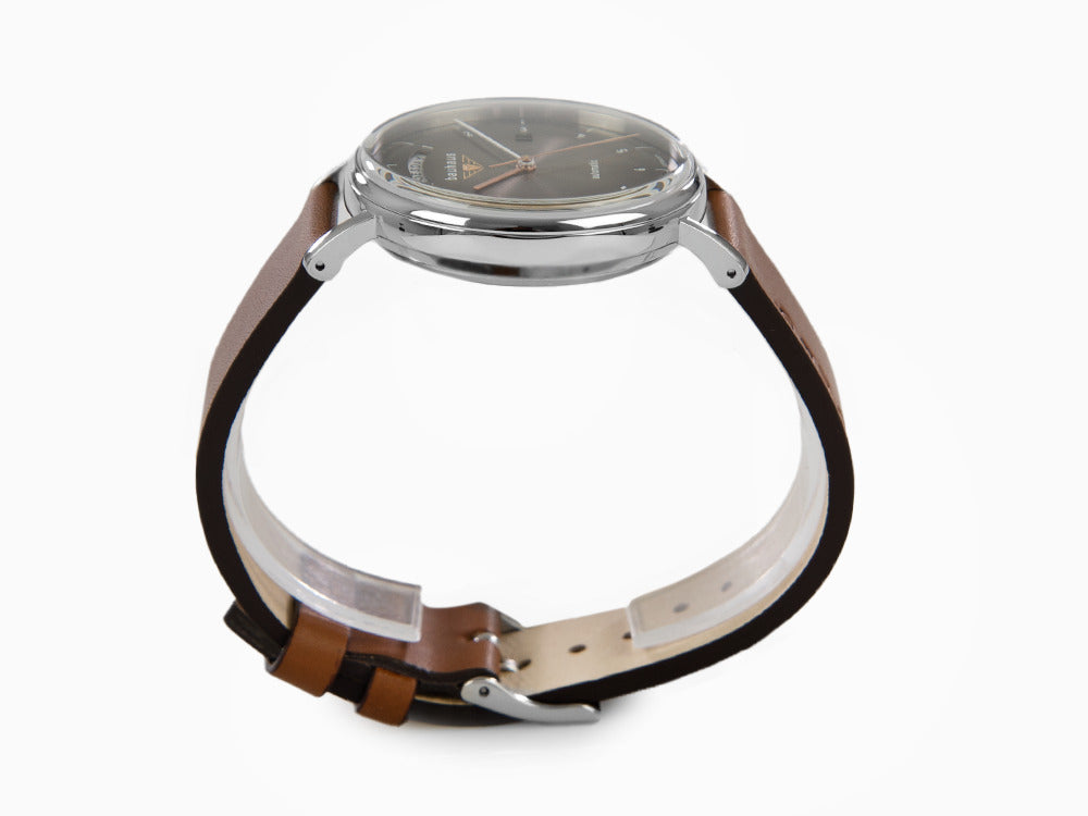 Montre Automatique Bauhaus, Noir, 41 mm, Jour et Date, 2162-2