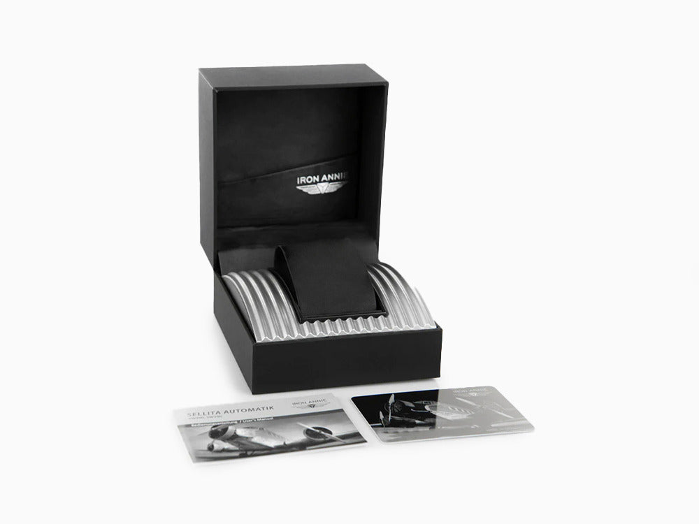 Montre Automatique Bauhaus, Noir, 41 mm, Jour et Date, 2162-2