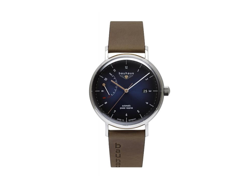 Montre Automatique Bauhaus, Bleu, 41 mm, Jour, 2160-3