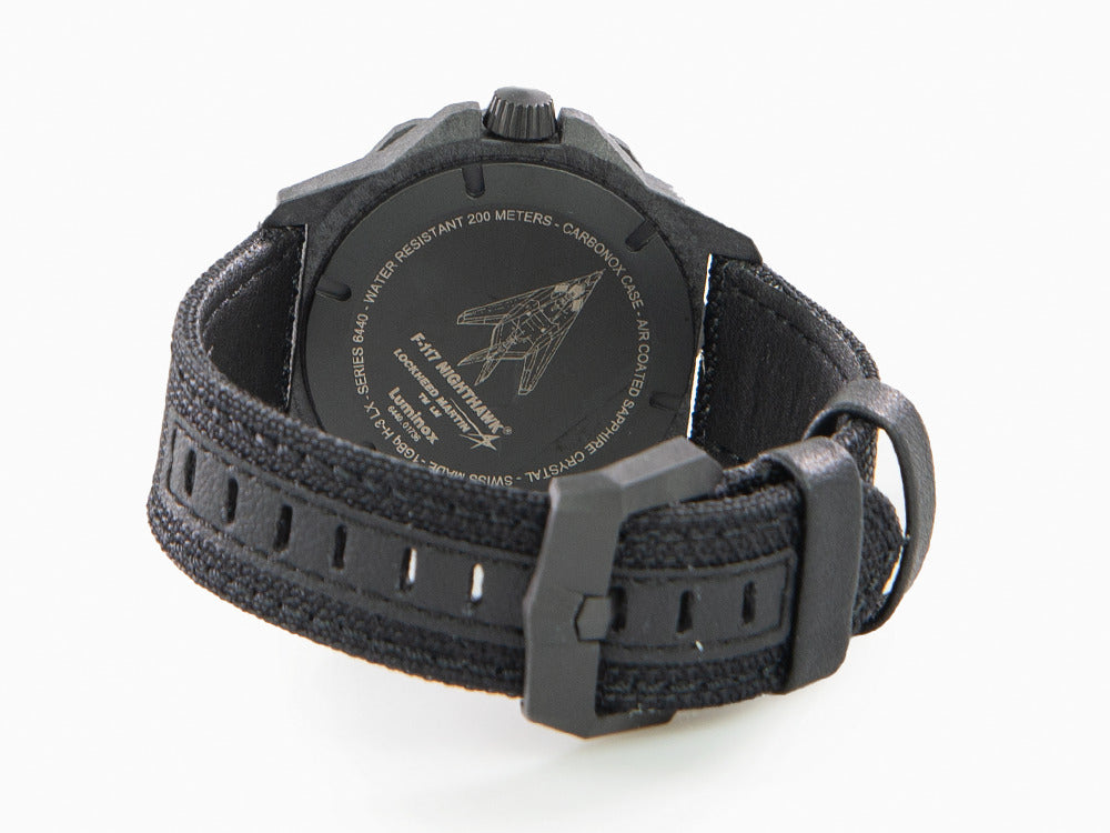 Montre à Quartz Luminox Air F-117 Nighthawk, Noir, 44 mm, 20atm, XA.6441