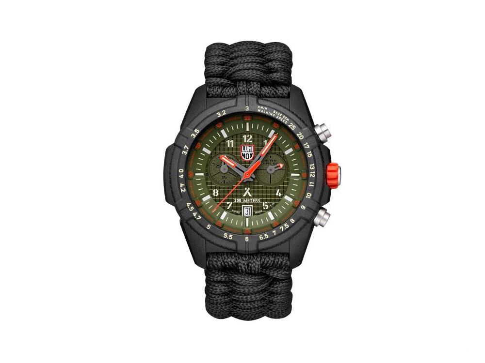 Montre à Quartz Luminox Bear Grylls Survival Land, Vert, 45mm, Paracord, XL.3797