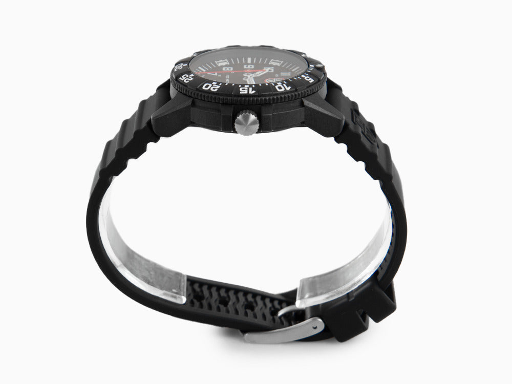 Montre à quartz Luminox Leatherback Sea Turtle, Noir, Carbone, 39mm, 10 atm