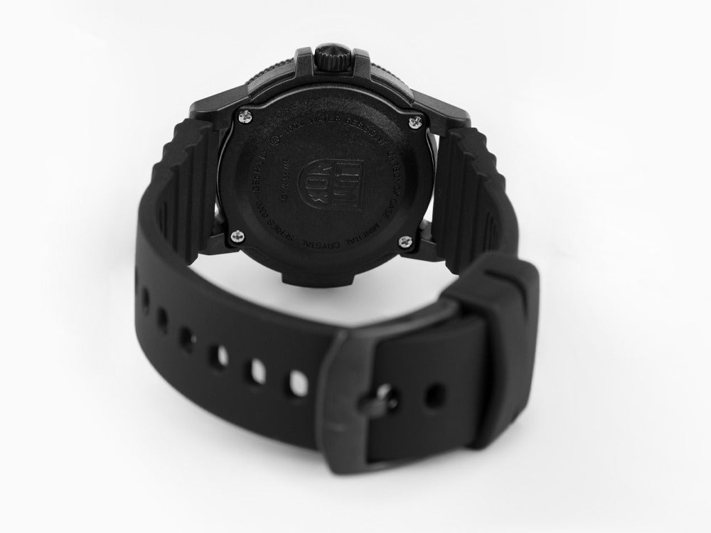 Montre à Quartz Luminox Leatherback Sea Turtle, Noir, Carbone, 39mm, 10 atm