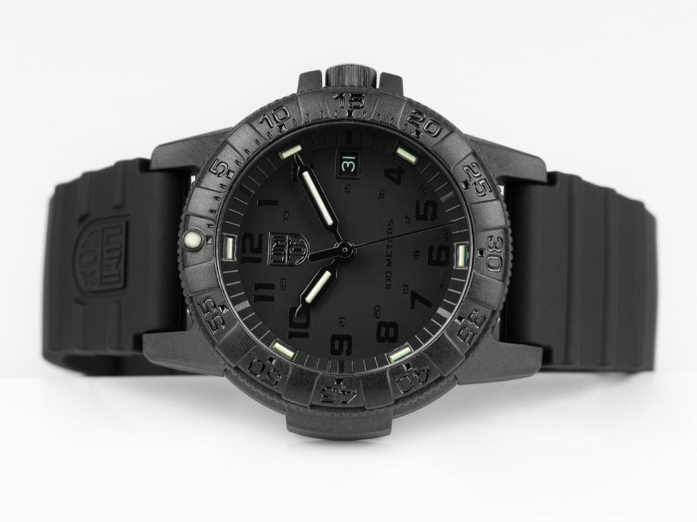 Montre à Quartz Luminox Leatherback Sea Turtle, Noir, Carbone, 39mm, 10 atm