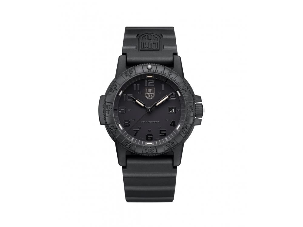 Montre à Quartz Luminox Leatherback Sea Turtle Giant 0320, Noir, Carbone, 44mm