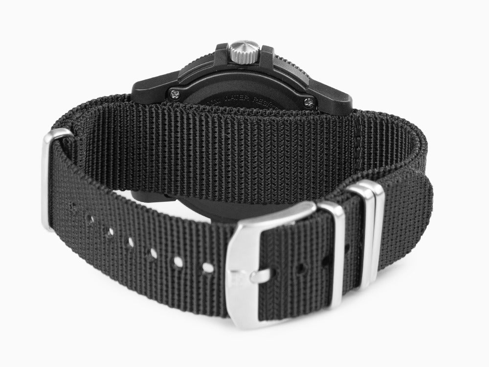 Montre à Quartz Luminox Sea Turtle Giant, Noir, Carbone/Beige, 44 mm, 10 atm