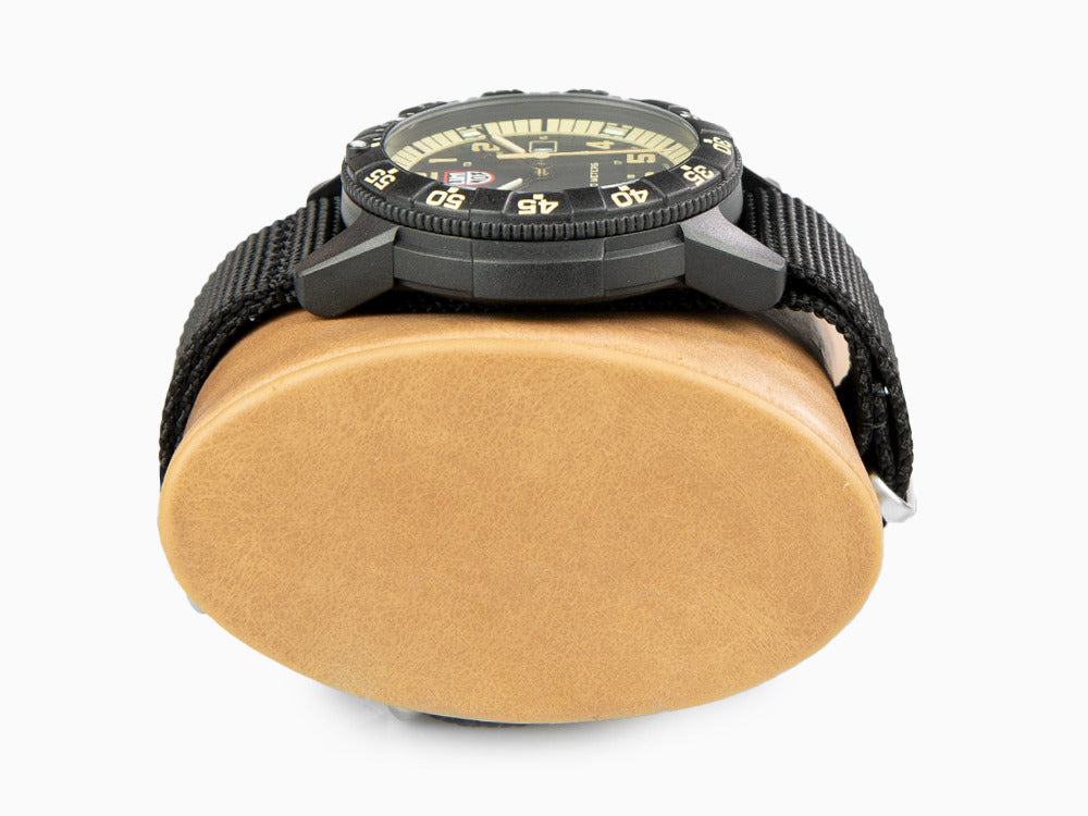 Montre à Quartz Luminox Sea Turtle Giant, Noir, Carbone/Beige, 44 mm, 10 atm