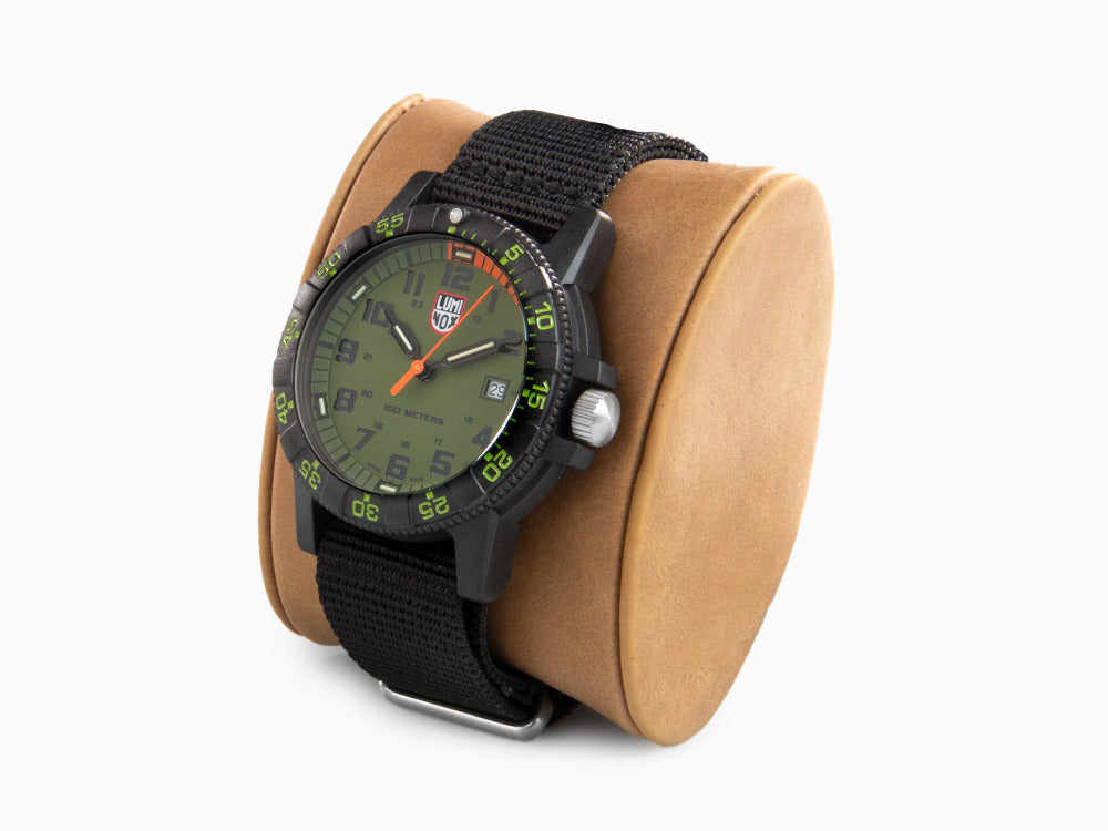 Montre à Quartz Luminox Sea Turtle Giant, Vert, Carbone, 44 mm, 10 atm, Jour
