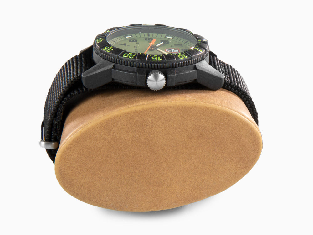 Montre à Quartz Luminox Sea Turtle Giant, Vert, Carbone, 44 mm, 10 atm, Jour