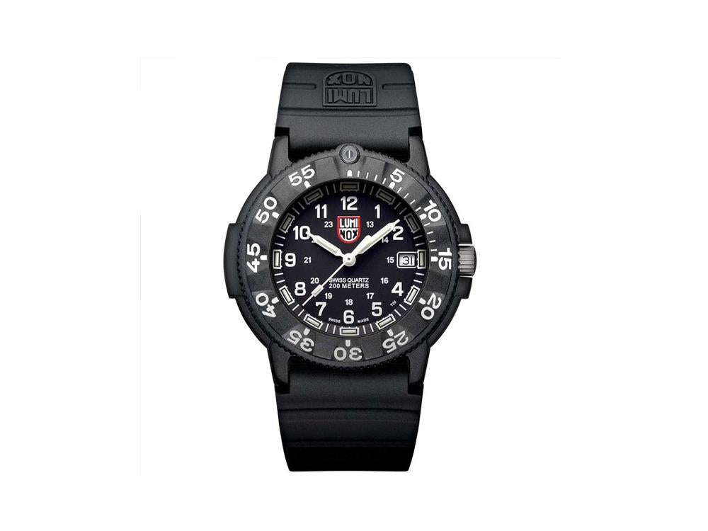 Montre à Quartz Luminox Sea Navy Seal, Carbone, Noir/Blanc, XS.3001