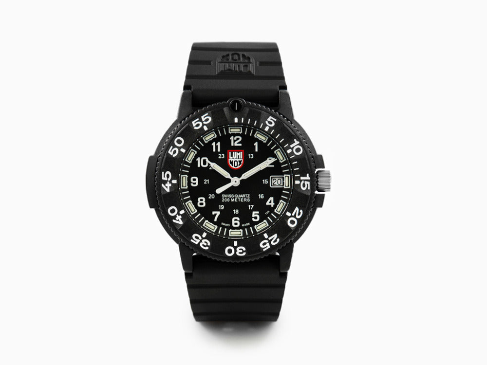 Montre à Quartz Luminox Sea Navy Seal, Carbone, Noir/Blanc, XS.3001