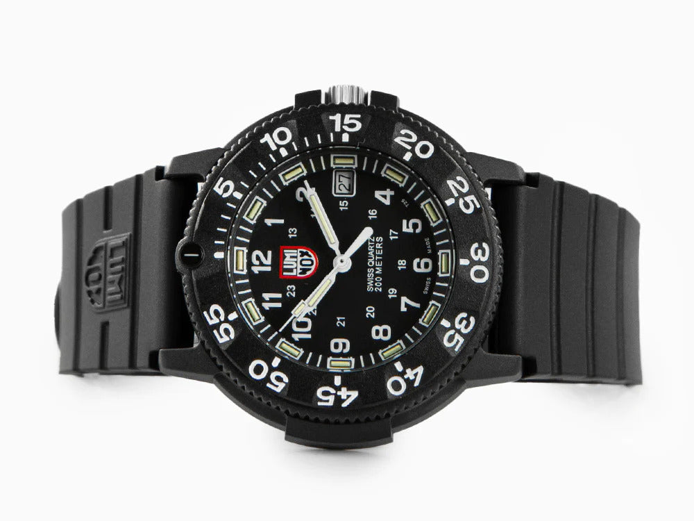 Montre à Quartz Luminox Sea Navy Seal, Carbone, Noir/Blanc, XS.3001