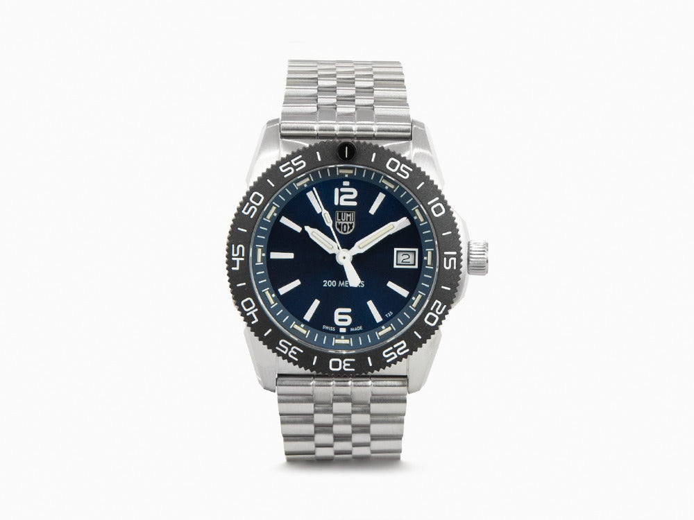 Montre à Quartz Luminox Sea Pacific Diver Ripple Collection, Bleu, XS.3123M.SET