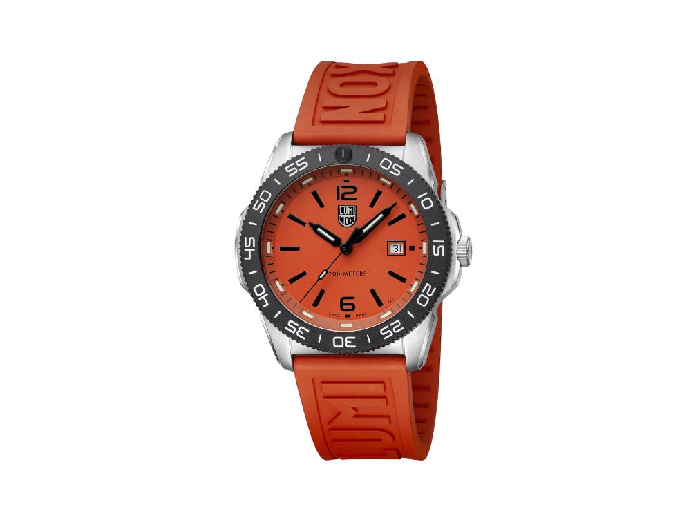 Montre à Quartz Luminox Sea Pacific Diver, Orange, 44 mm, Jour, 20 atm, XS.3129