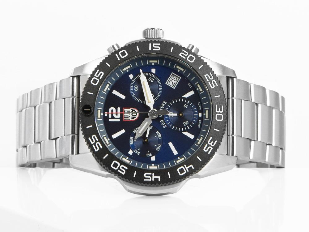 Montre à Quartz Luminox Pacific Diver, CARBONOX, Bleu, 44 mm, 20 atm, XS.3144